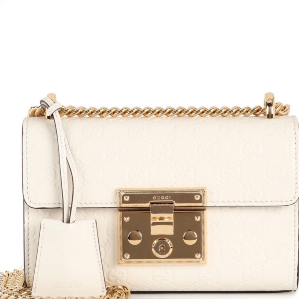 ❌SOLD!❌ Small Gucci Guccissima Padlock Bag